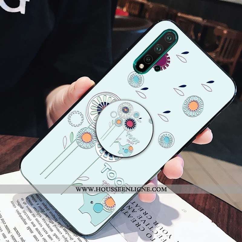 Housse Huawei Nova 5t Silicone Personnalité Peinte À La Main Incassable Créatif Petit Dessin Animé R