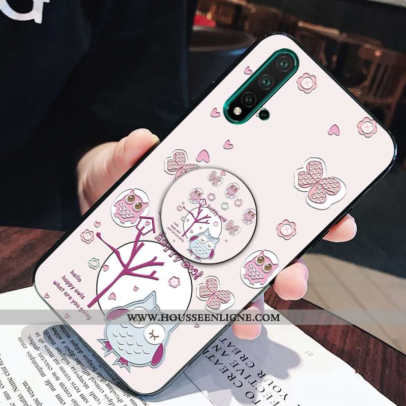 Housse Huawei Nova 5t Silicone Personnalité Peinte À La Main Incassable Créatif Petit Dessin Animé R