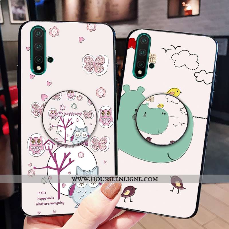 Housse Huawei Nova 5t Silicone Personnalité Peinte À La Main Incassable Créatif Petit Dessin Animé R