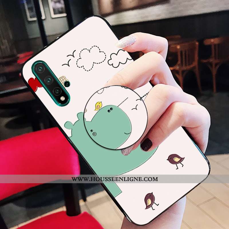 Housse Huawei Nova 5t Silicone Personnalité Peinte À La Main Incassable Créatif Petit Dessin Animé R