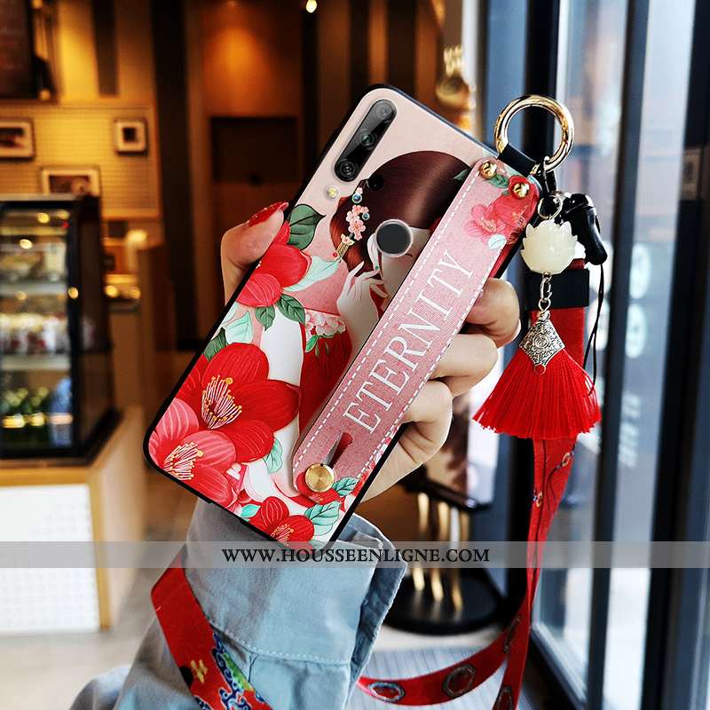 Housse Huawei P Smart+ 2020 Cou Suspendu Fluide Doux Tout Compris Net Rouge Rouge Coque Nouveau