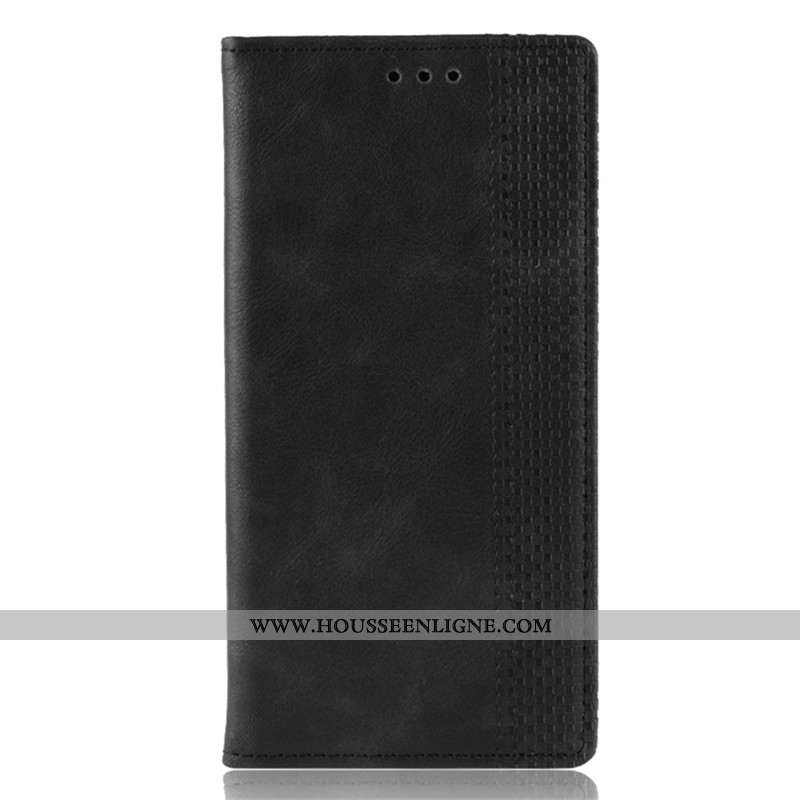 Housse Huawei P Smart 2020 Cuir Protection Noir Coque Téléphone Portable Étui