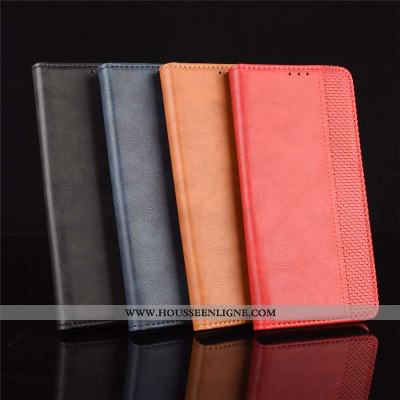 Housse Huawei P Smart 2020 Cuir Protection Noir Coque Téléphone Portable Étui