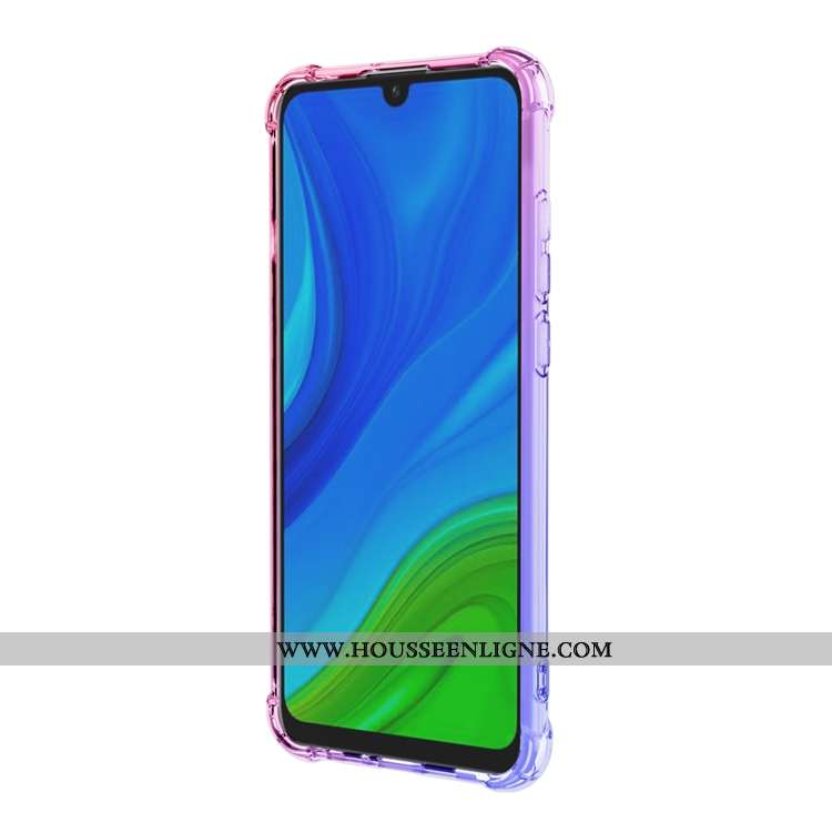 Housse Huawei P Smart 2020 Fluide Doux Incassable Étui Téléphone Portable Dégradé Pu Ballon Jaune