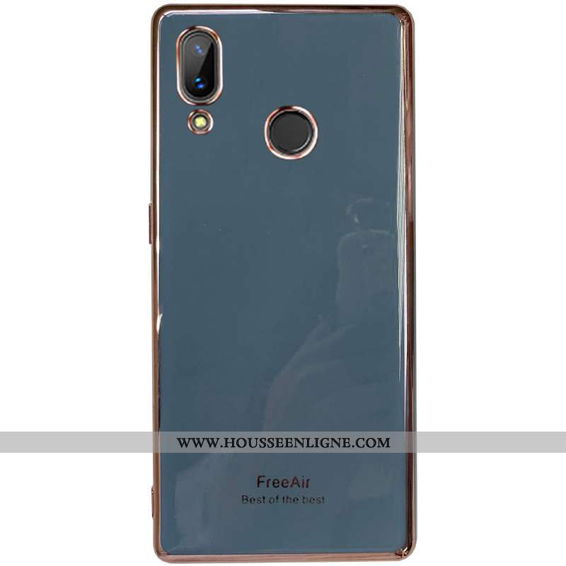 Housse Huawei P Smart 2020 Fluide Doux Silicone Tout Compris Gris Vert Coque Pu