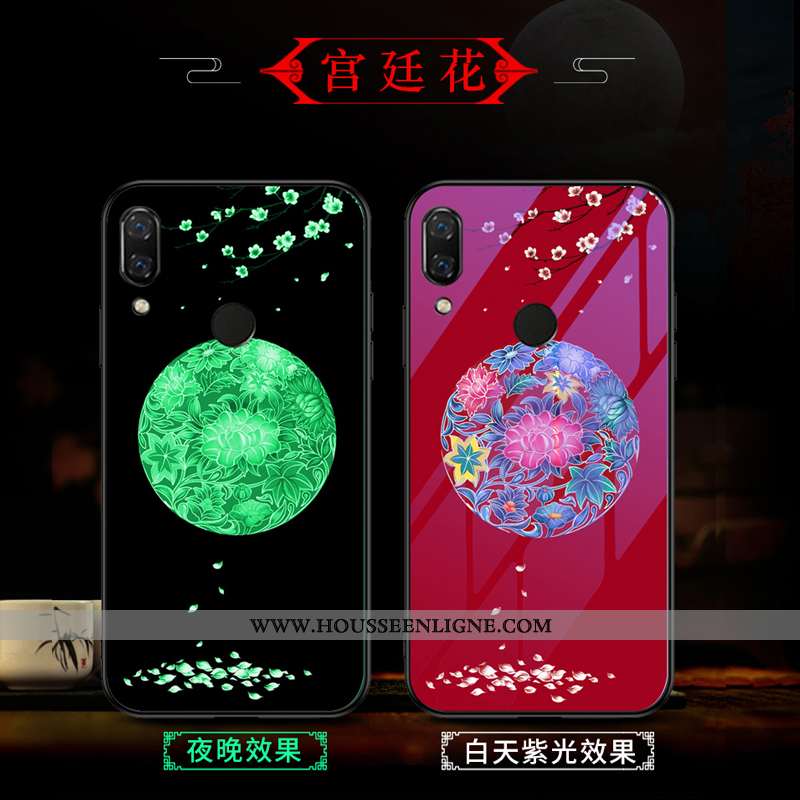 Housse Huawei P Smart 2020 Original Tendance Créatif Simple Étui Lumineuses Protection Violet
