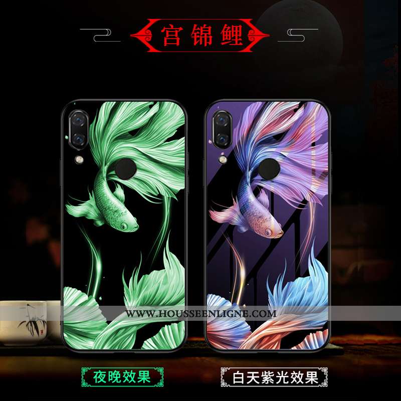 Housse Huawei P Smart 2020 Original Tendance Créatif Simple Étui Lumineuses Protection Violet
