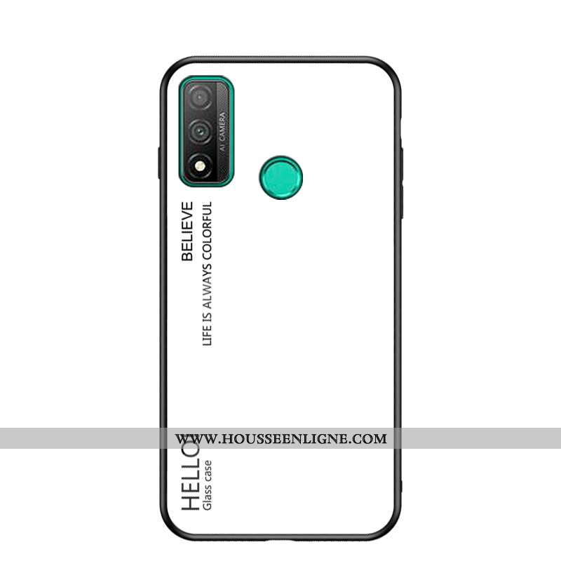Housse Huawei P Smart 2020 Protection Verre Tempérer Protection Contre Les Explosions Étui Rouge Flu