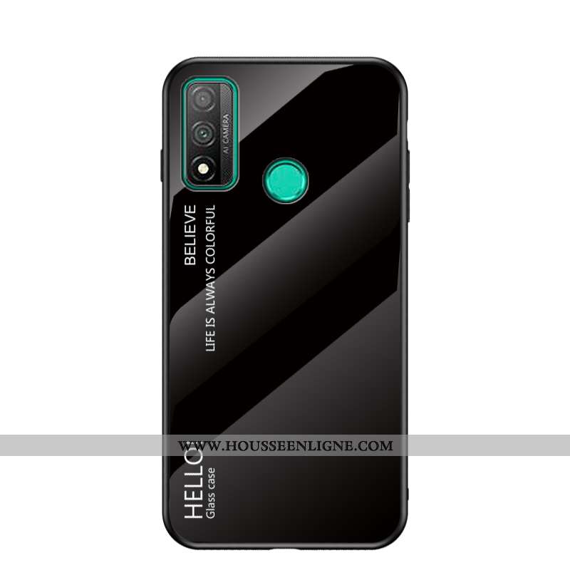Housse Huawei P Smart 2020 Protection Verre Tempérer Protection Contre Les Explosions Étui Rouge Flu