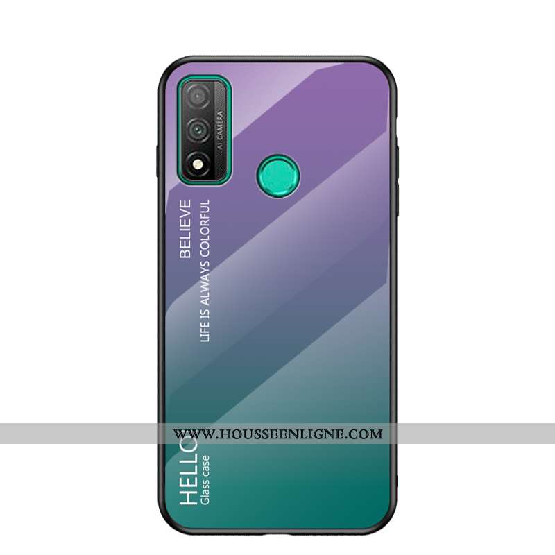 Housse Huawei P Smart 2020 Protection Verre Tempérer Protection Contre Les Explosions Étui Rouge Flu