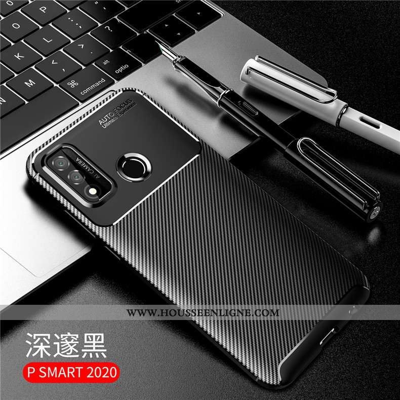 Housse Huawei P Smart 2020 Silicone Accessoires Coque Marron Étui Protection Incassable