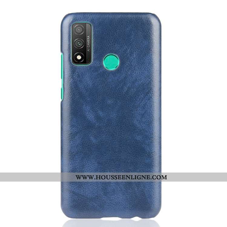 Housse Huawei P Smart 2020 Tendance Cuir Incassable Délavé En Daim Noir Coque Étui