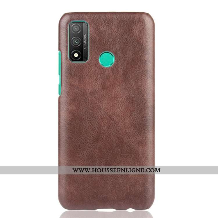 Housse Huawei P Smart 2020 Tendance Cuir Incassable Délavé En Daim Noir Coque Étui