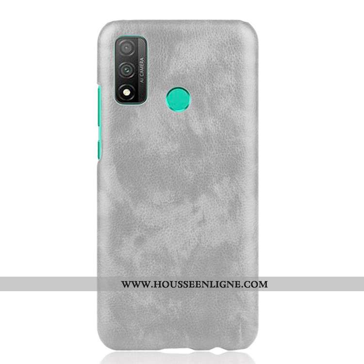 Housse Huawei P Smart 2020 Tendance Cuir Incassable Délavé En Daim Noir Coque Étui