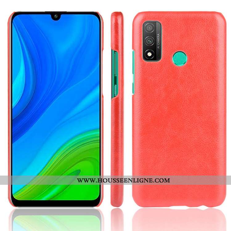 Housse Huawei P Smart 2020 Tendance Cuir Incassable Délavé En Daim Noir Coque Étui