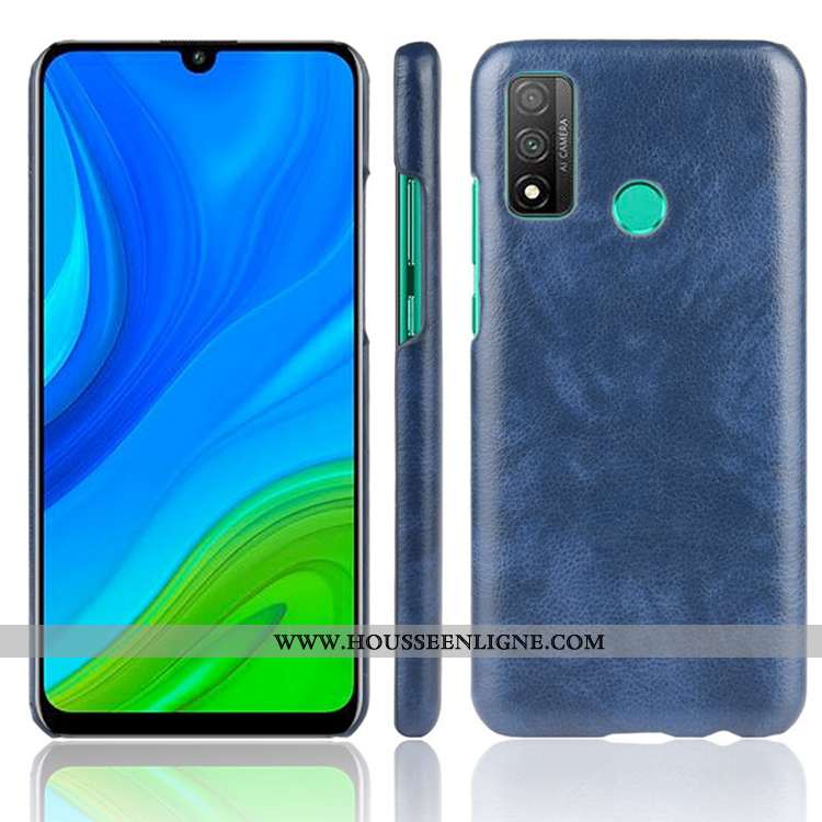 Housse Huawei P Smart 2020 Tendance Cuir Incassable Délavé En Daim Noir Coque Étui