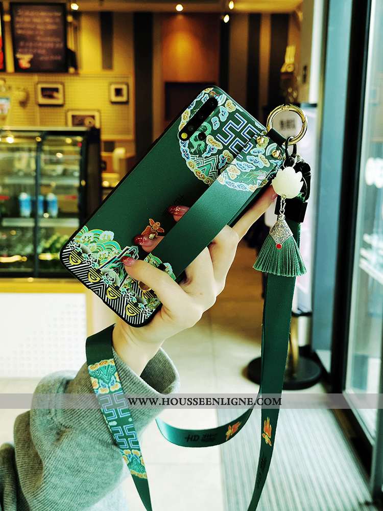 Housse Huawei P Smart 2020 Tendance Fluide Doux Coque Nouveau Tout Compris Silicone Incassable Bleu