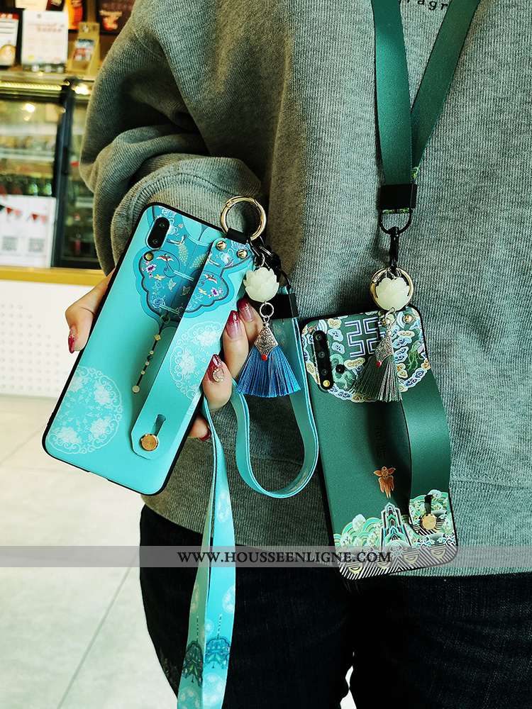 Housse Huawei P Smart 2020 Tendance Fluide Doux Coque Nouveau Tout Compris Silicone Incassable Bleu