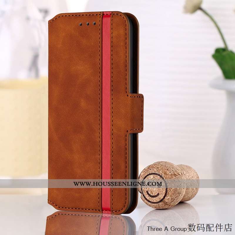 Housse Huawei P Smart+ 2020 Vintage Cuir Bleu Étui 2020 Coque