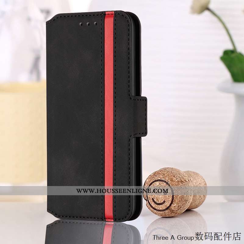 Housse Huawei P Smart+ 2020 Vintage Cuir Bleu Étui 2020 Coque