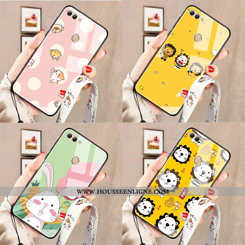 Housse Huawei P Smart Dessin Animé Tendance Coque Jaune Silicone Incassable Fluide Doux