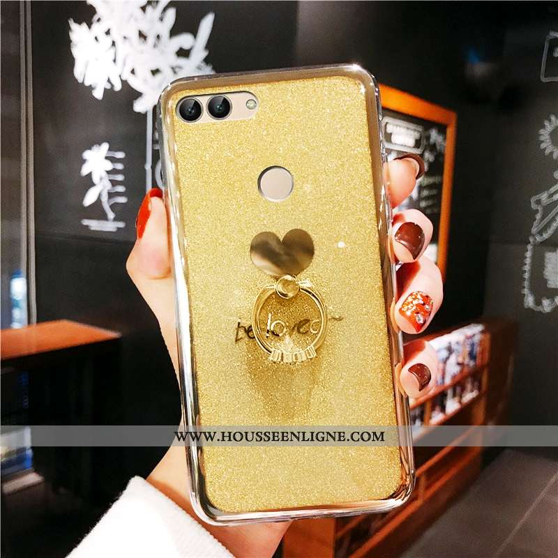 Housse Huawei P Smart Fluide Doux Mode Amour Vert Placage Rose Personnalité Verte