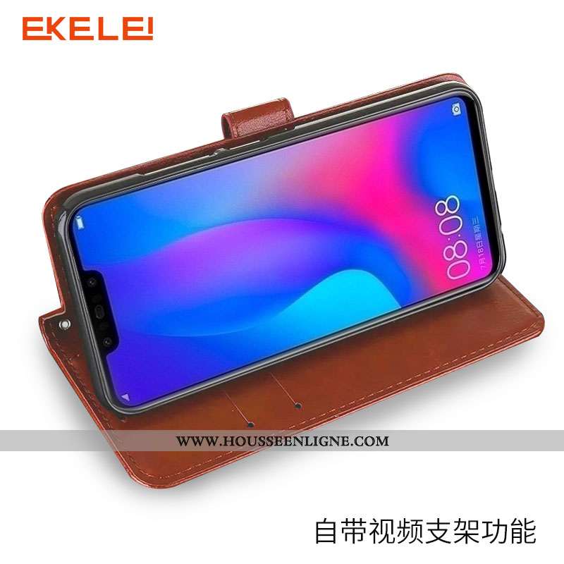 Housse Huawei P Smart+ Fluide Doux Silicone Téléphone Portable Étui Coque Blanc Blanche