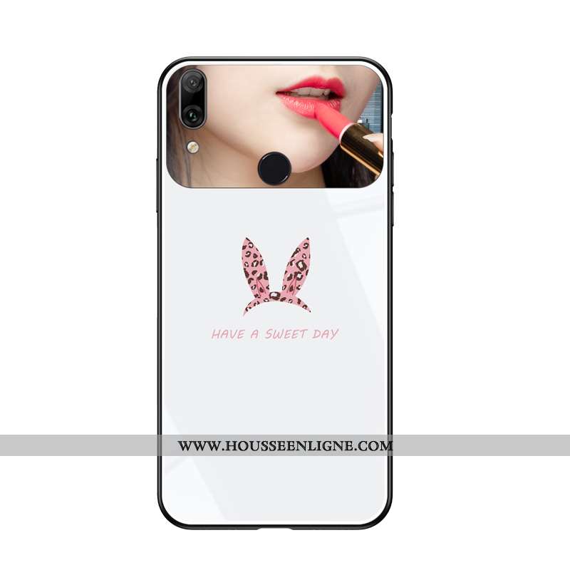 Housse Huawei P Smart+ Modèle Fleurie Fluide Doux Difficile Protection Téléphone Portable Amoureux T