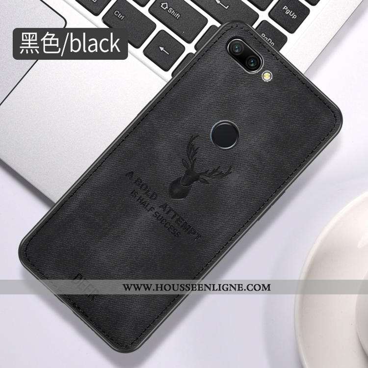 Housse Huawei P Smart Modèle Fleurie Protection Coque Personnalité Tempérer Membrane Créatif Gris