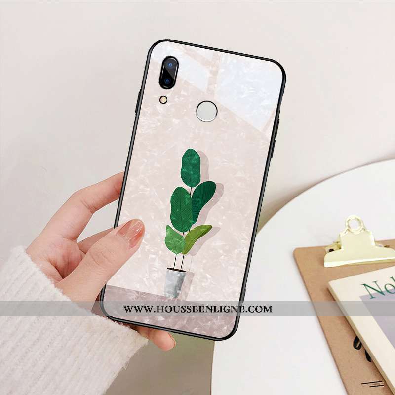 Housse Huawei P Smart+ Personnalité Créatif Dessin Animé Vert Légère Ultra Verre Verte