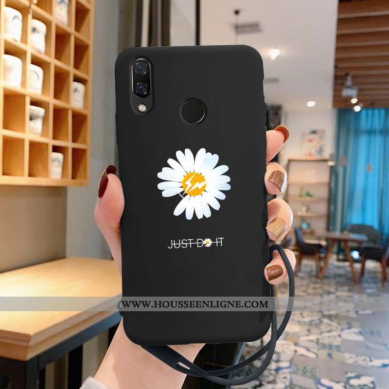 Housse Huawei P Smart+ Personnalité Créatif Protection Support Ultra Tendance Légère Noir