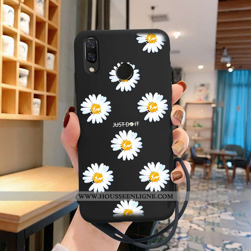 Housse Huawei P Smart+ Personnalité Créatif Protection Support Ultra Tendance Légère Noir