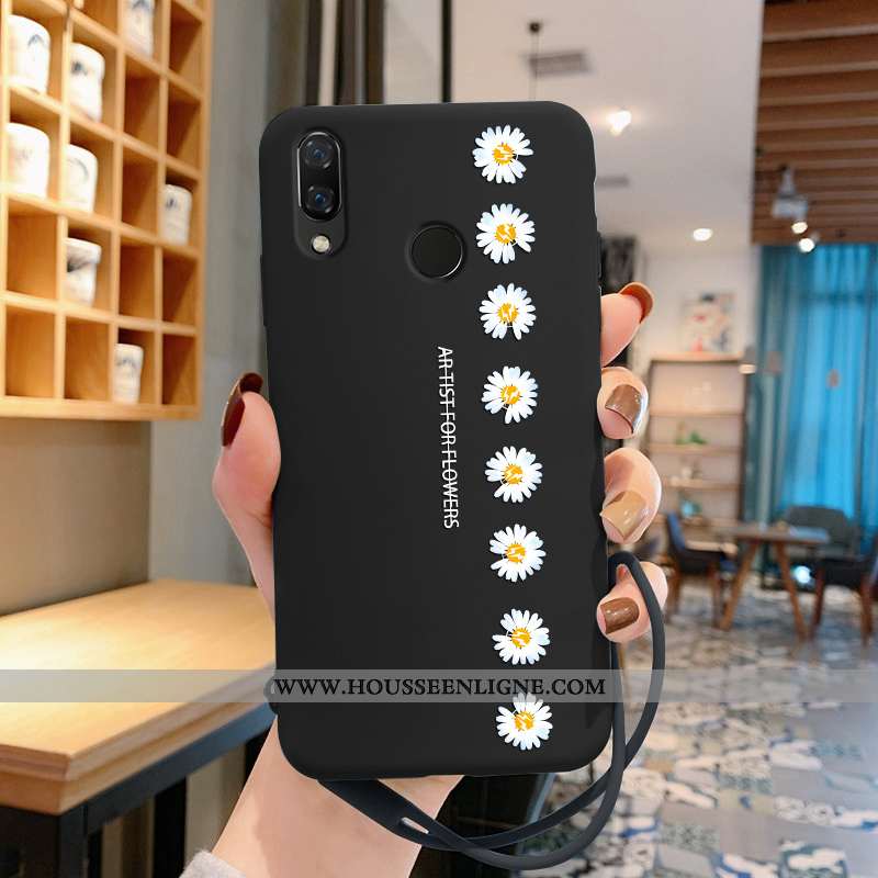 Housse Huawei P Smart+ Personnalité Créatif Protection Support Ultra Tendance Légère Noir