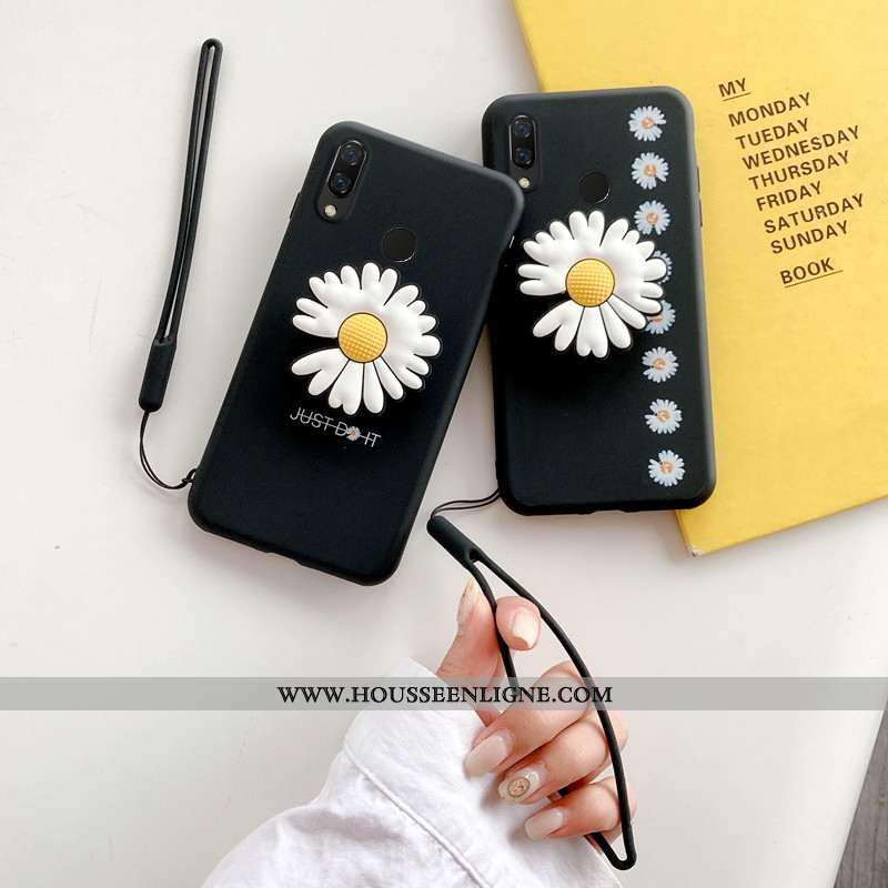 Housse Huawei P Smart+ Personnalité Créatif Protection Support Ultra Tendance Légère Noir
