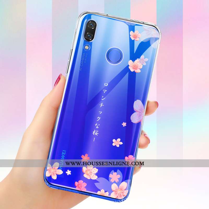 Housse Huawei P Smart+ Protection Transparent Ballon Fluide Doux Téléphone Portable Tout Compris Sil