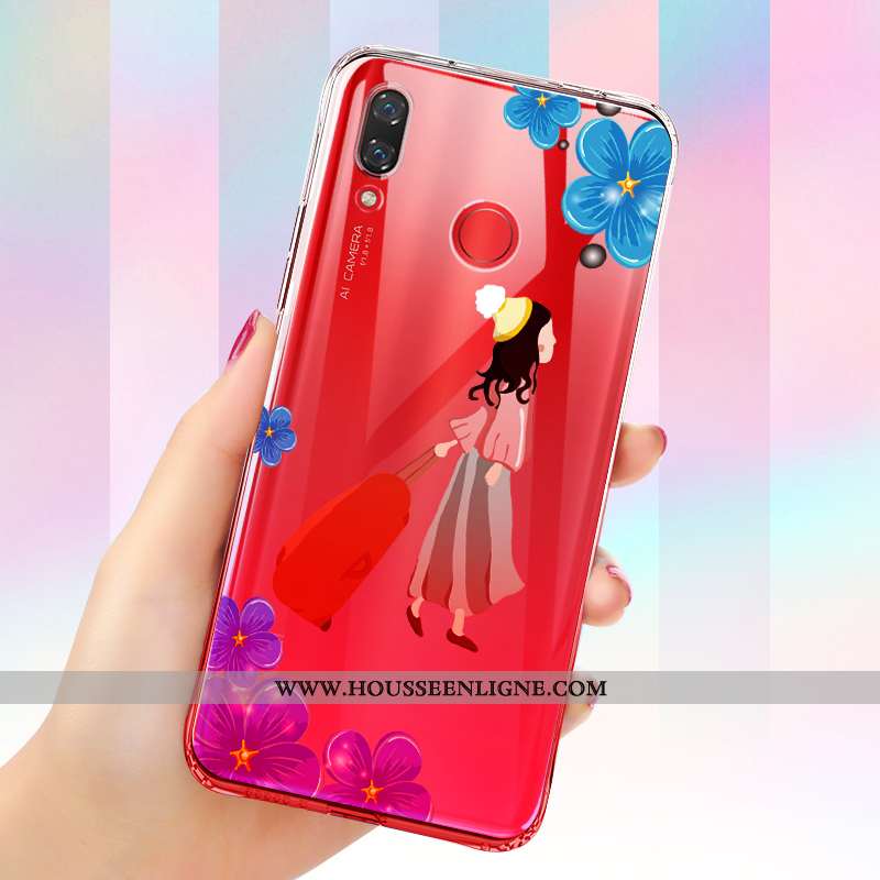 Housse Huawei P Smart+ Protection Transparent Ballon Fluide Doux Téléphone Portable Tout Compris Sil