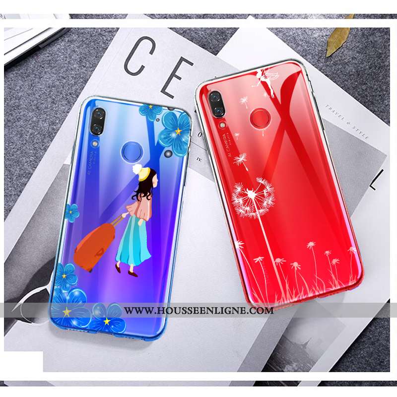 Housse Huawei P Smart+ Protection Transparent Ballon Fluide Doux Téléphone Portable Tout Compris Sil