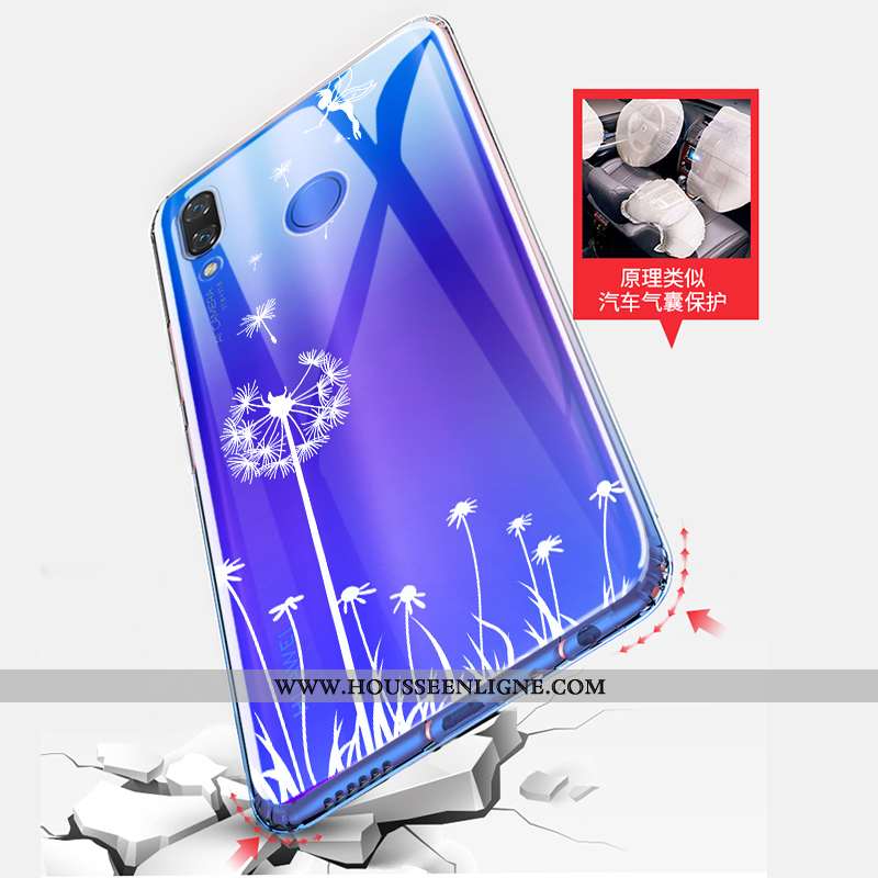 Housse Huawei P Smart+ Protection Transparent Ballon Fluide Doux Téléphone Portable Tout Compris Sil