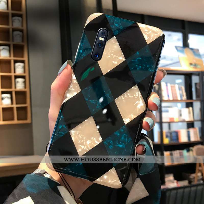 Housse Huawei P Smart+ Silicone Personnalité Tendance Multicolore Coque Losange Tout Compris Coloré