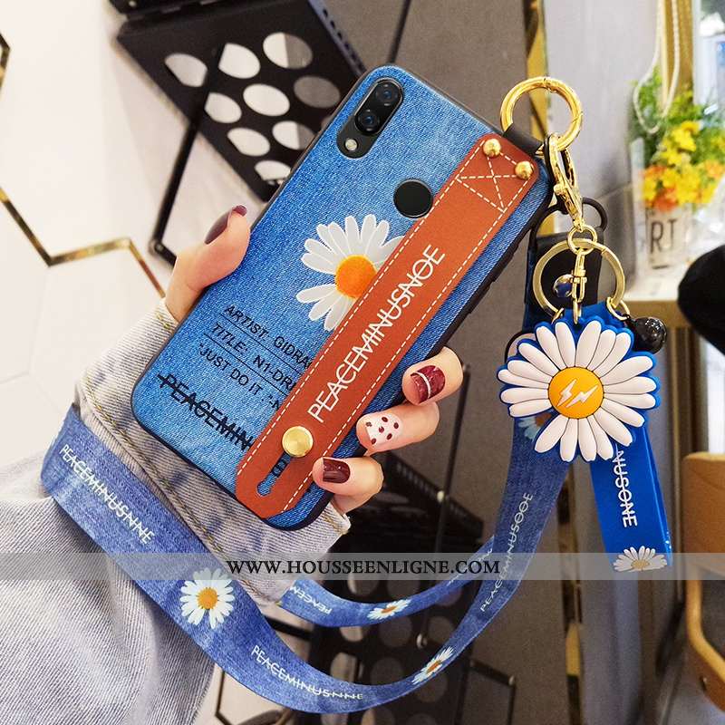 Housse Huawei P Smart+ Tendance Légère Personnalité Mode Ultra Incassable Étui Bleu