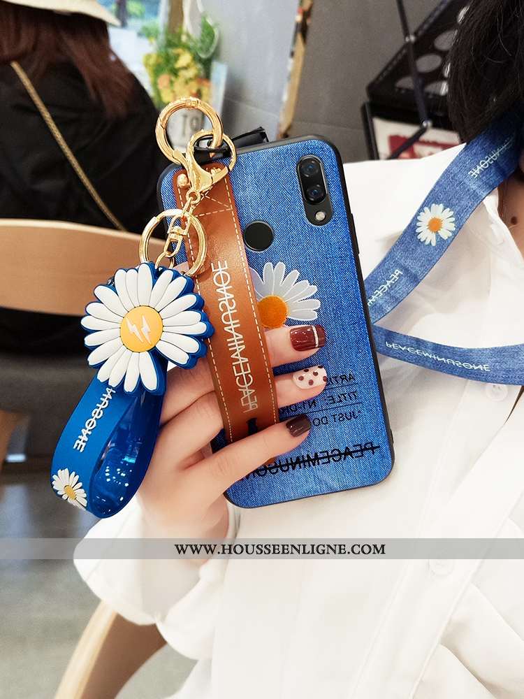 Housse Huawei P Smart+ Tendance Légère Personnalité Mode Ultra Incassable Étui Bleu