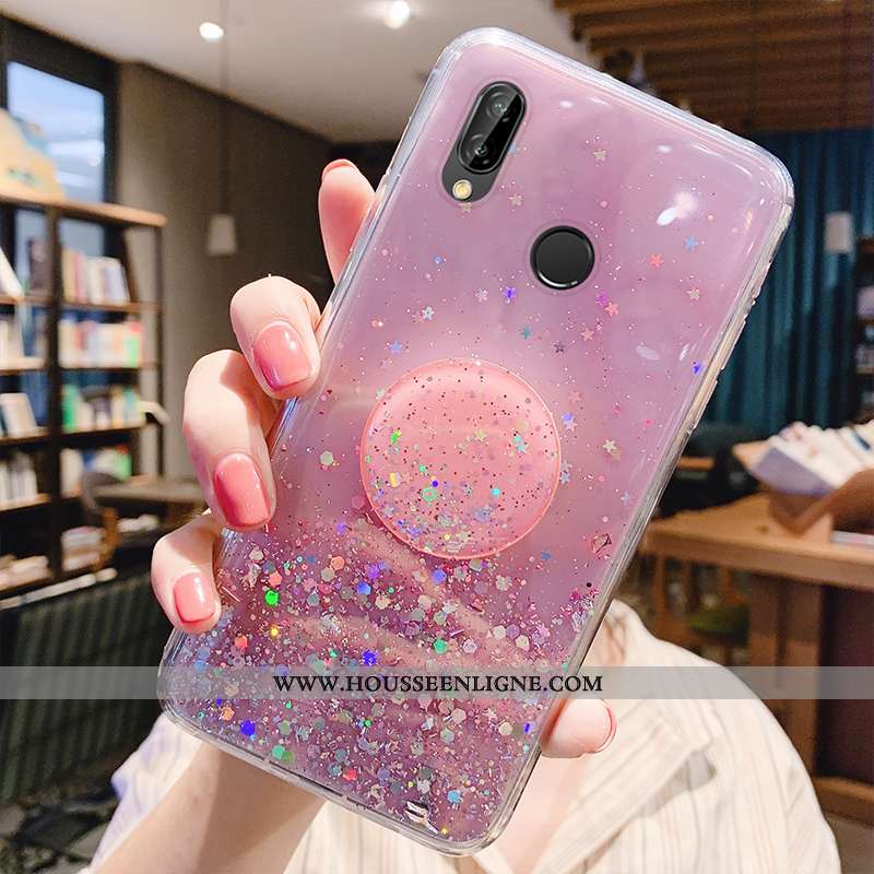 Housse Huawei P Smart+ Transparent Personnalité Protection Tendance Clair Créatif Tout Compris Verte