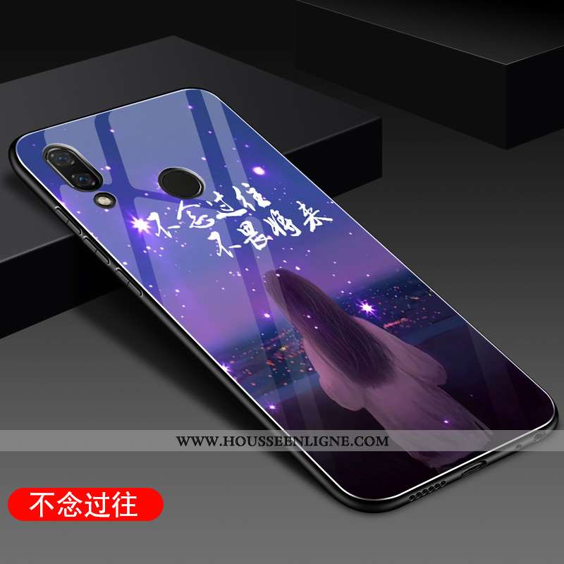 Housse Huawei P Smart+ Verre Silicone Rouge Incassable Étui Coque Téléphone Portable