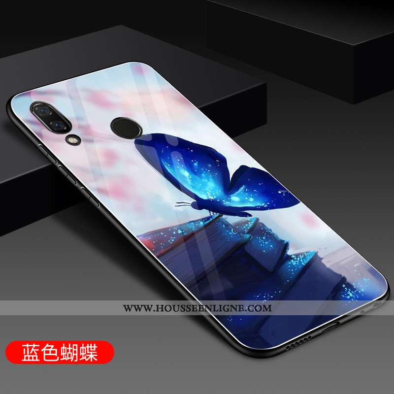 Housse Huawei P Smart+ Verre Silicone Rouge Incassable Étui Coque Téléphone Portable