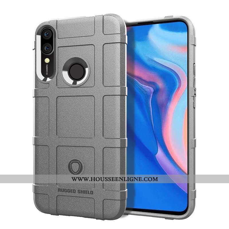 Housse Huawei P Smart Z Bleu Marin Étui Coque Téléphone Portable Bleu Foncé