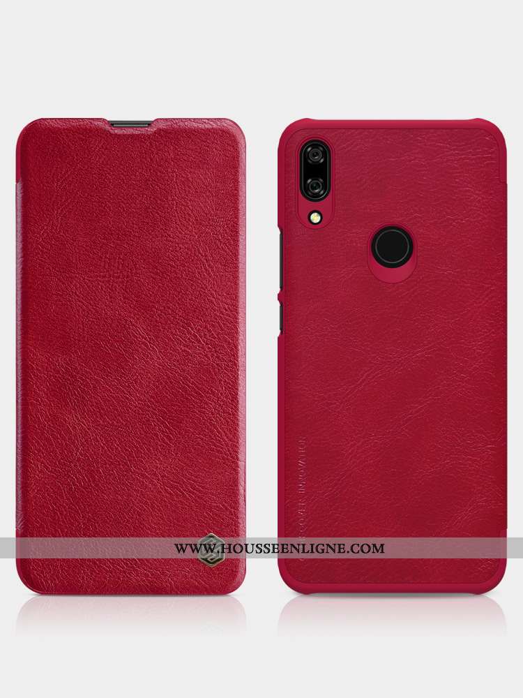Housse Huawei P Smart Z Cuir Rouge Téléphone Portable Étui
