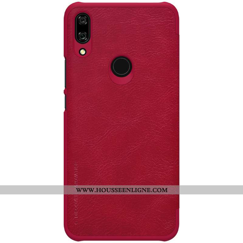 Housse Huawei P Smart Z Cuir Rouge Téléphone Portable Étui