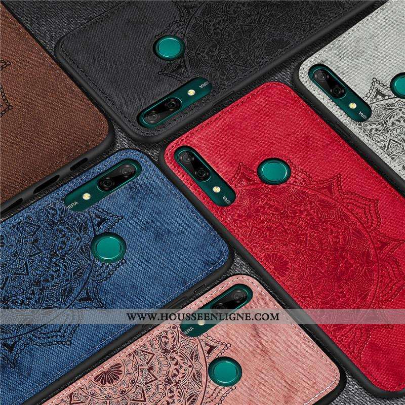 Housse Huawei P Smart Z Personnalité Créatif Coque Téléphone Portable Modèle Fleurie Incassable Tiss
