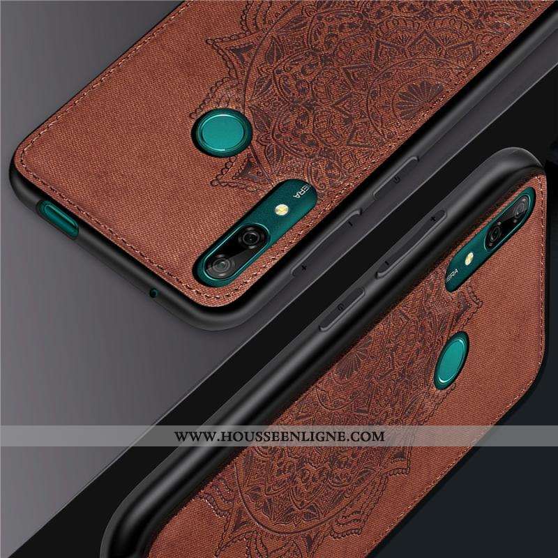Housse Huawei P Smart Z Personnalité Créatif Coque Téléphone Portable Modèle Fleurie Incassable Tiss