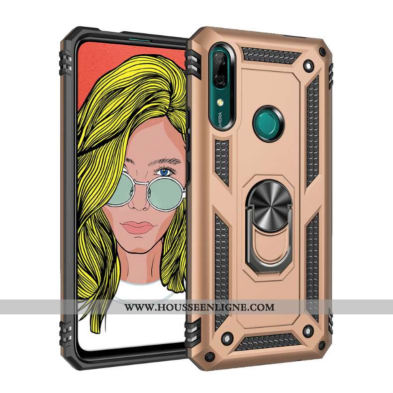 Housse Huawei P Smart Z Personnalité Créatif Or Trois Défenses Tendance Magnétisme Ballon Doré